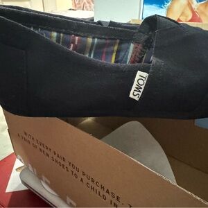 TOMS Navy Canvas Slip-Ons